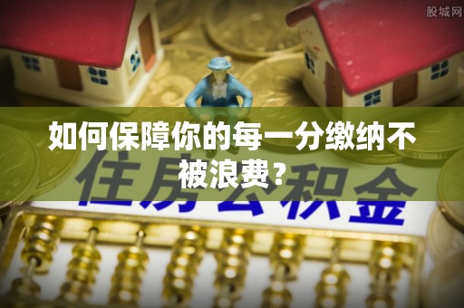 肃南如何保障你的每一分缴纳不被浪费？