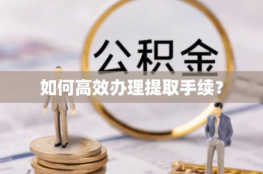 肃南如何高效办理提取手续？