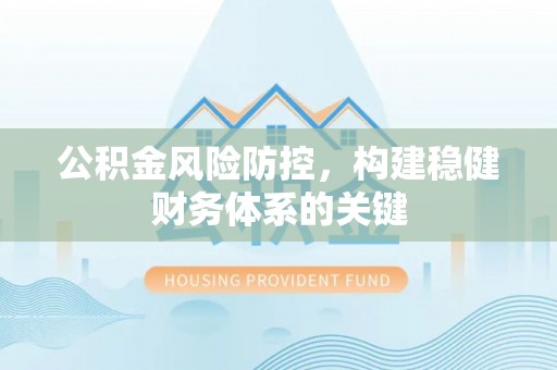肃南公积金风险防控，构建稳健财务体系的关键