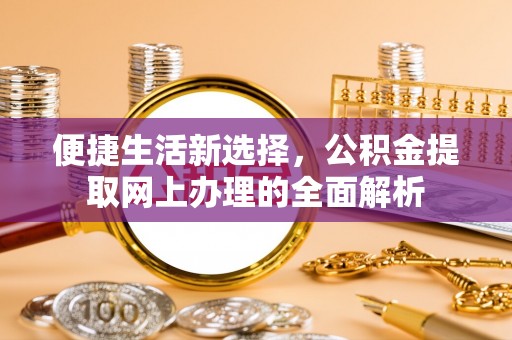 肃南便捷生活新选择，公积金提取网上办理的全面解析
