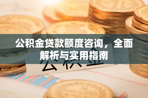 肃南公积金贷款额度咨询，全面解析与实用指南