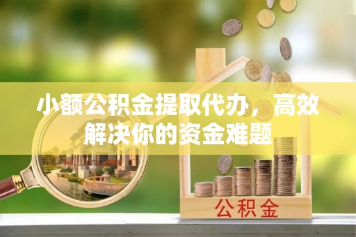 肃南小额公积金提取代办，高效解决你的资金难题