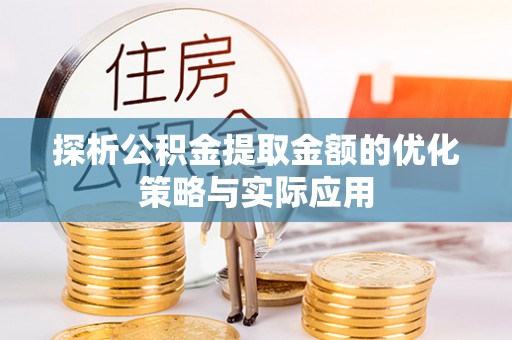 肃南探析公积金提取金额的优化策略与实际应用