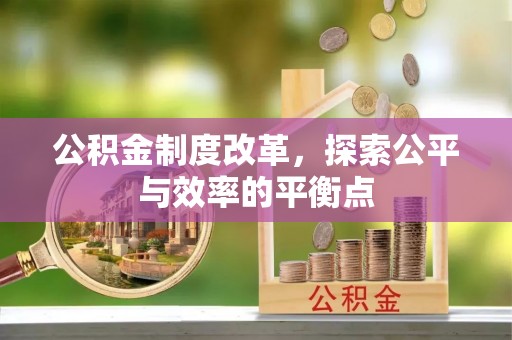 肃南公积金制度改革，探索公平与效率的平衡点