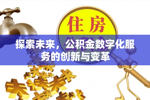 肃南探索未来，公积金数字化服务的创新与变革