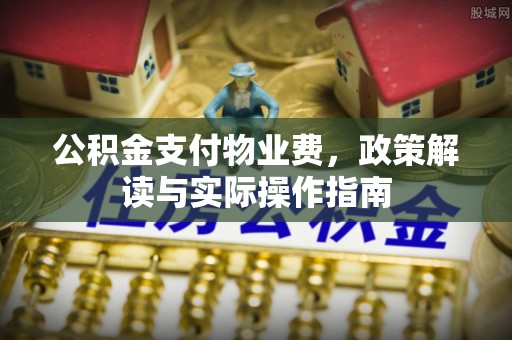 肃南公积金支付物业费，政策解读与实际操作指南