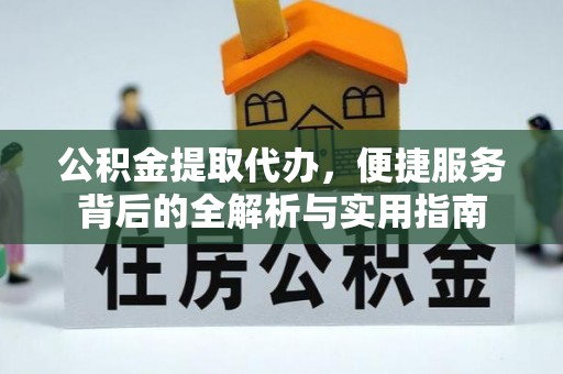 肃南公积金提取代办，便捷服务背后的全解析与实用指南