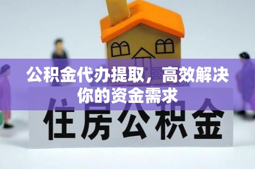 肃南公积金代办提取，高效解决你的资金需求