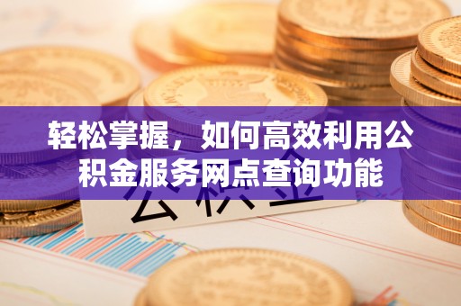 肃南轻松掌握，如何高效利用公积金服务网点查询功能